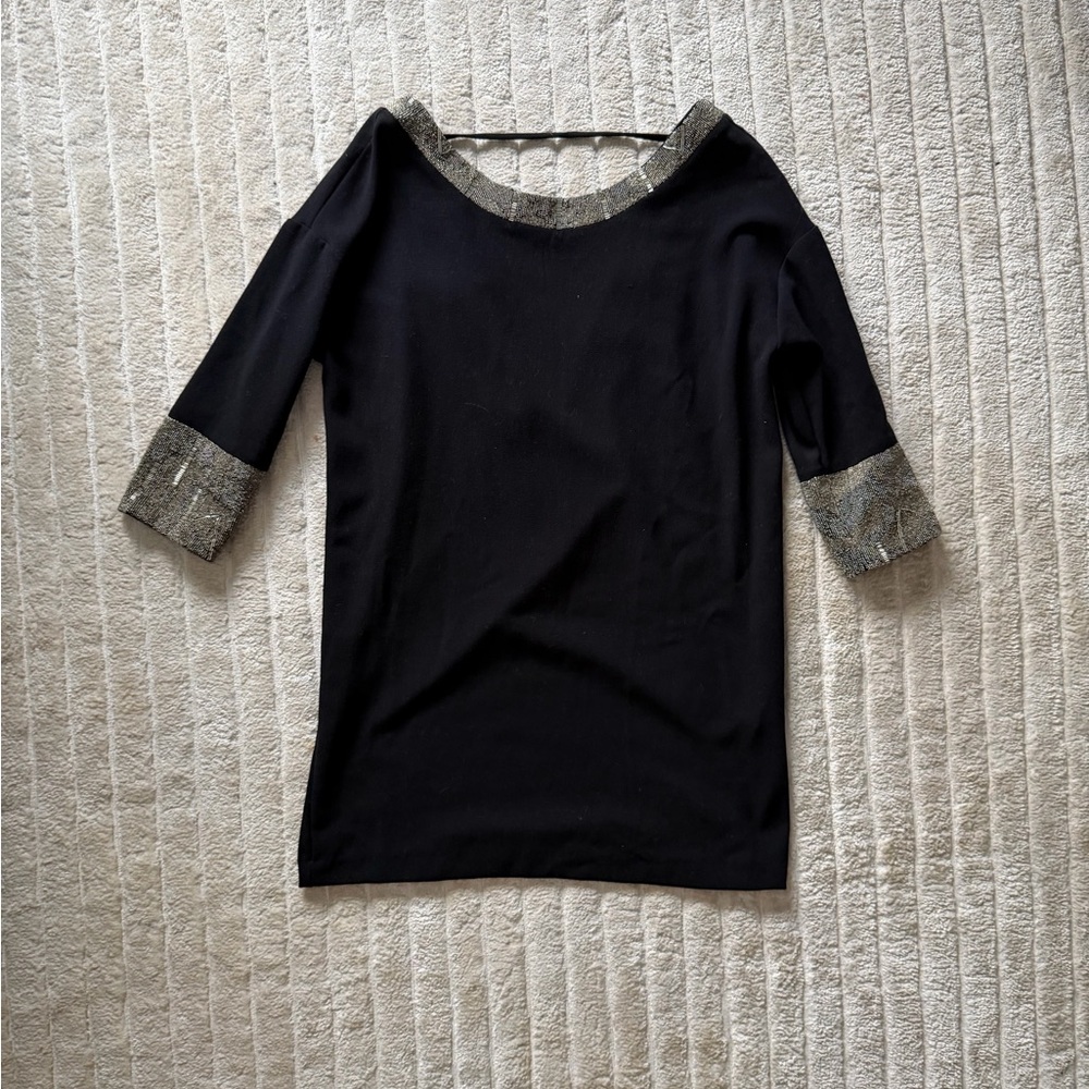 Ba&sh Black dress with embellishments